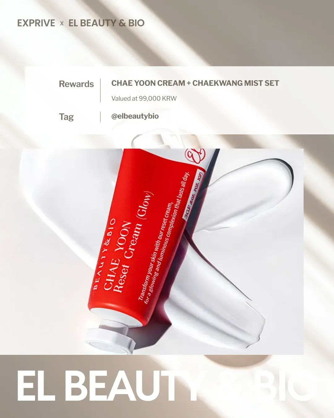 [EL Beauty & Bio] CHAE YOON CREAM + CHAEKWANG MIST SET