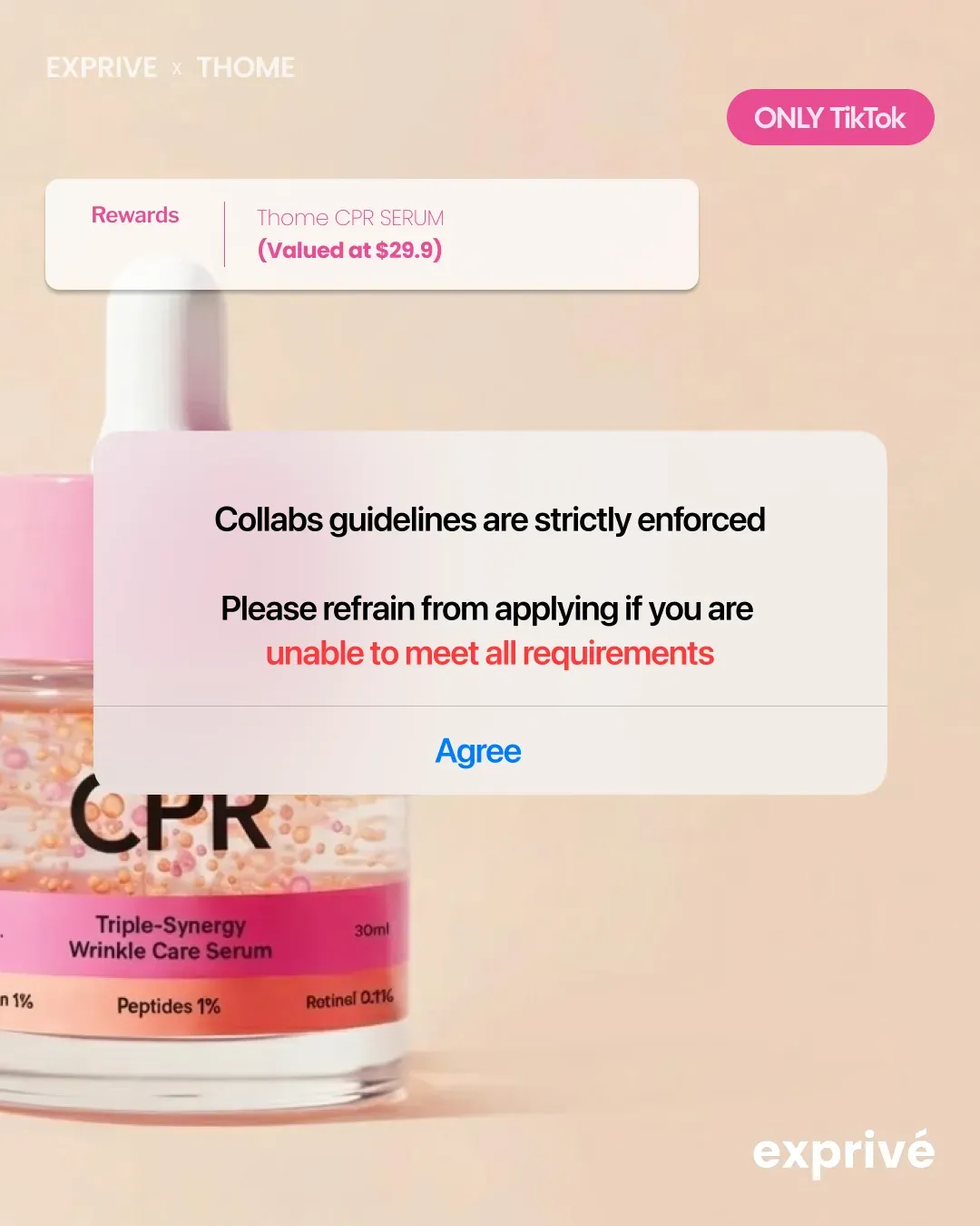 [THOME] Upcoming Launch – Exclusive Collaboration for Unreleased Product, CPR SERUM