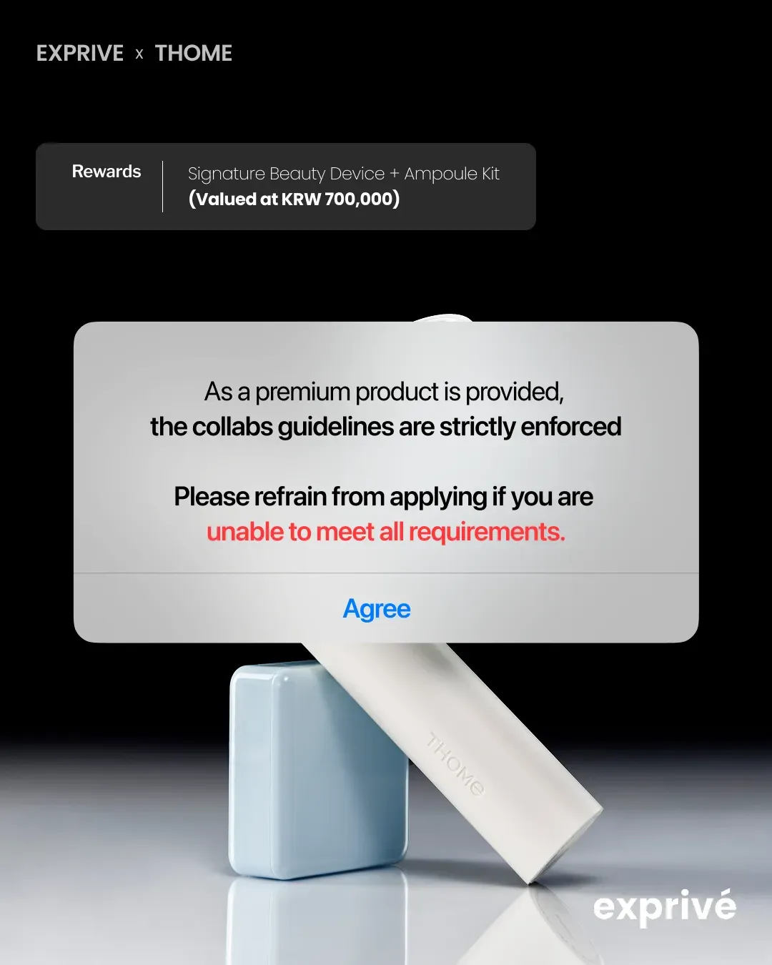 [THOME] The Glow Signature Beauty Device + 6- Ampoule Kit