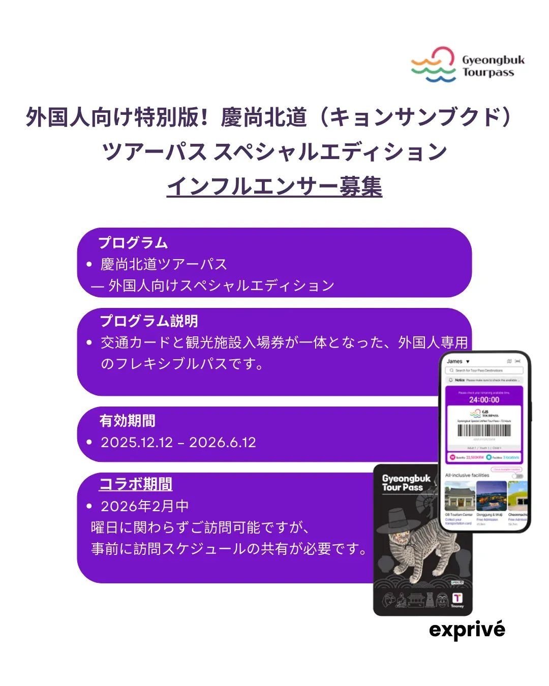 【Gyeongbuk Tour Pass】慶州ツアーパス