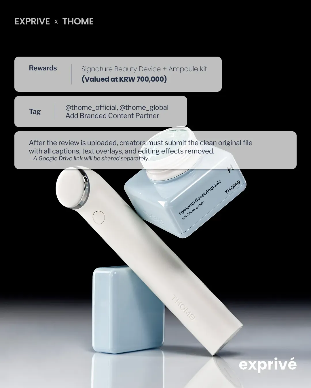 [THOME] The Glow Signature Beauty Device + 6- Ampoule Kit