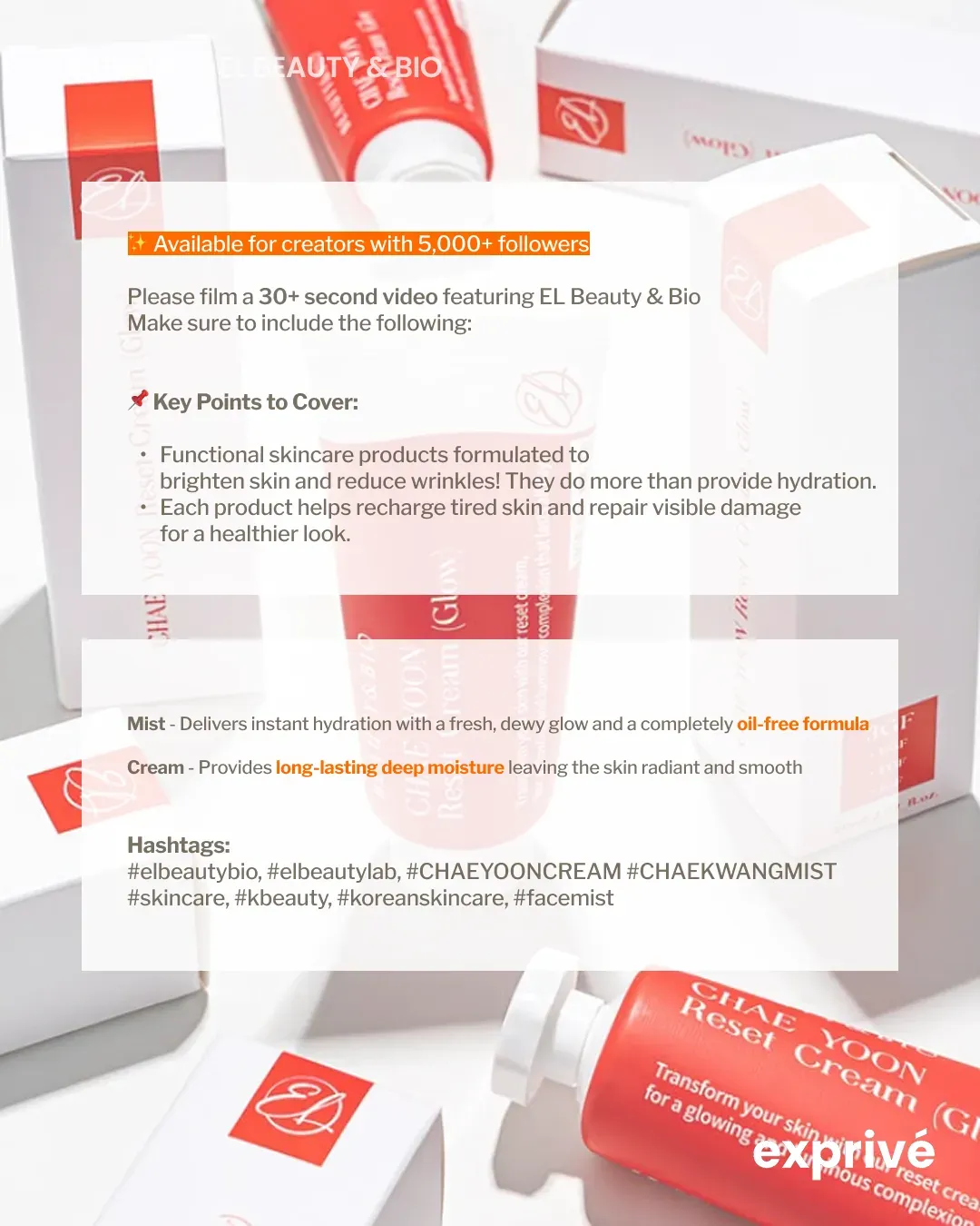 [EL Beauty & Bio] CHAE YOON CREAM + CHAEKWANG MIST SET