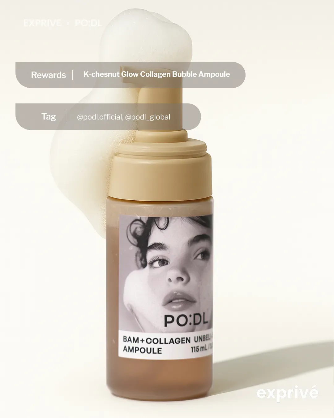 PO:DL K-chesnut Glow Collagen Bubble Ampoule