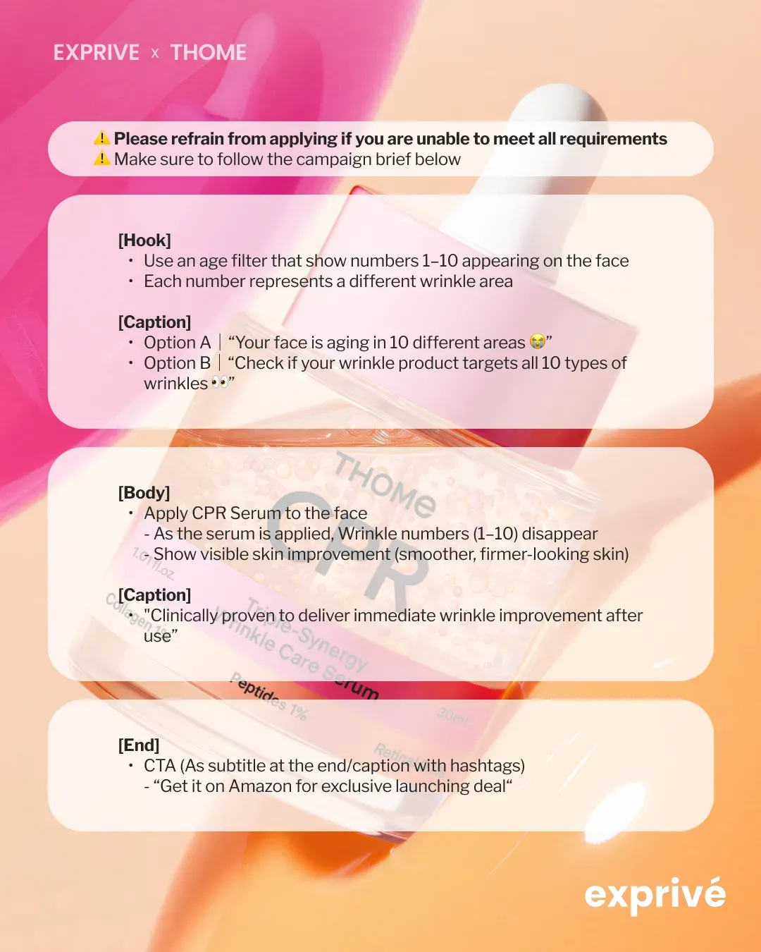 [THOME] Upcoming Launch – Exclusive Collaboration for Unreleased Product, CPR SERUM