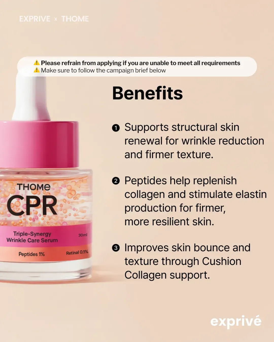 [THOME] Upcoming Launch – Exclusive Collaboration for Unreleased Product, CPR SERUM