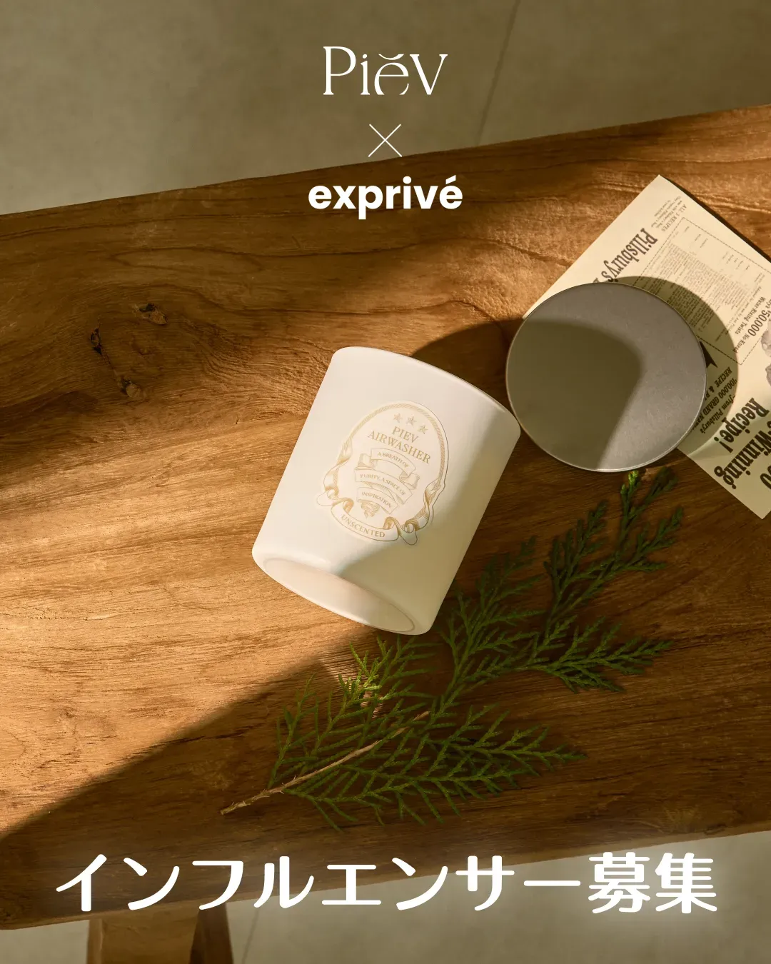 Piev（ピエブ）日本人インフルエンサー・シディングキャンペーン募集