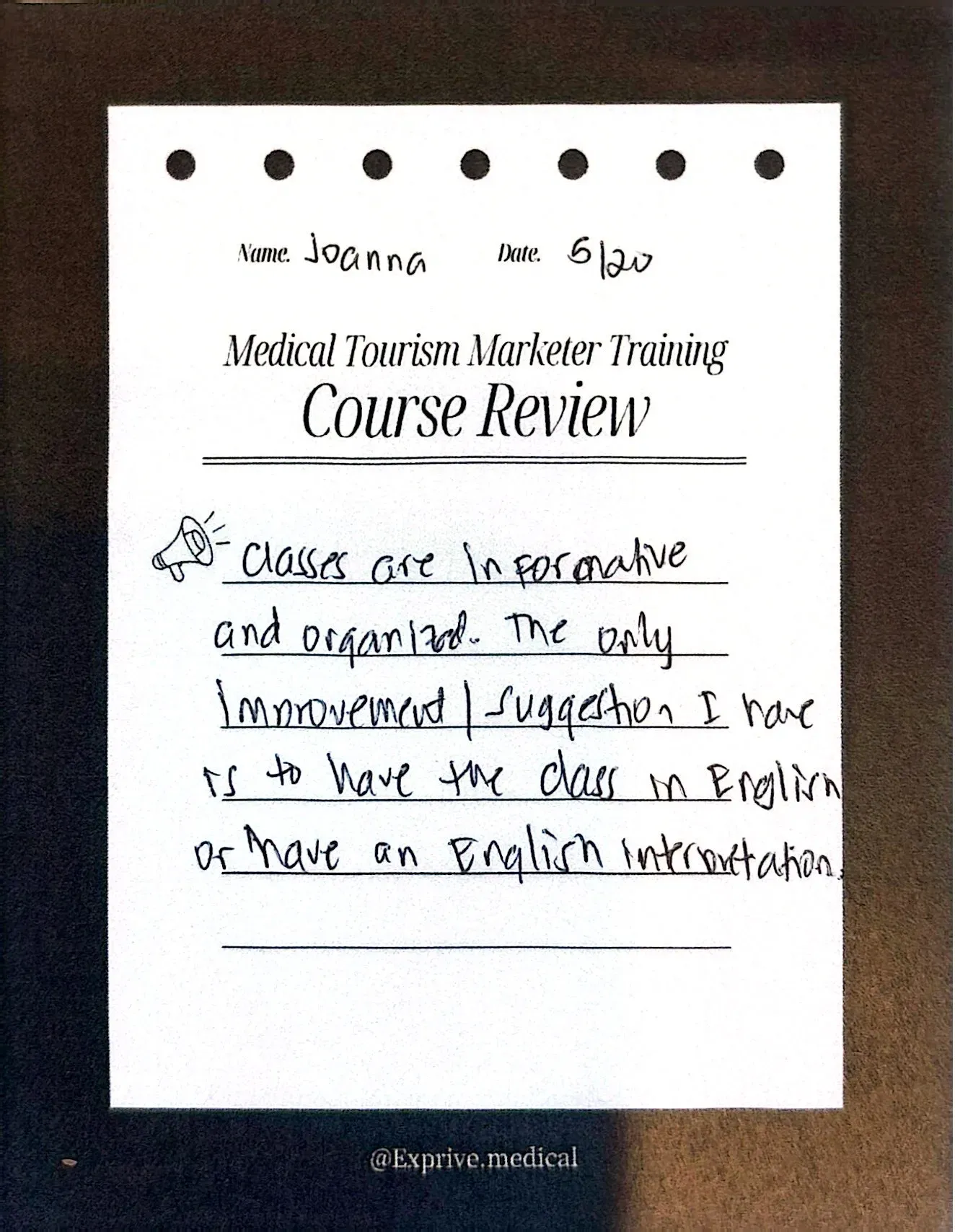 Medical Tourism Marketer Class Medical Tourism Marketer Class