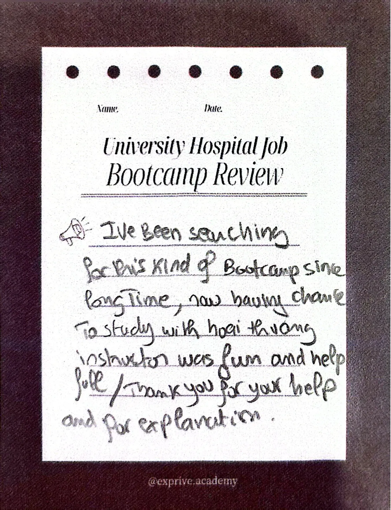 University Hospital Job Bootcamp 