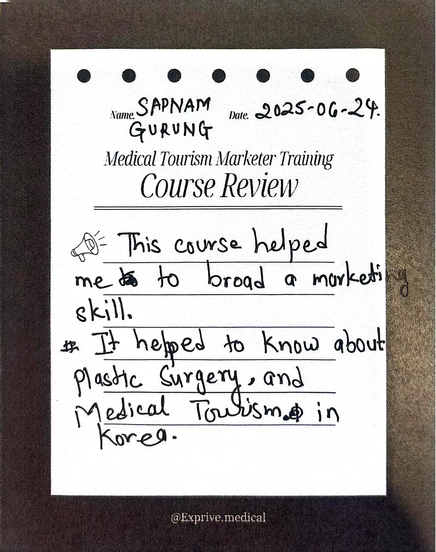 Medical Tourism Marketer Class Medical Tourism Marketer Class