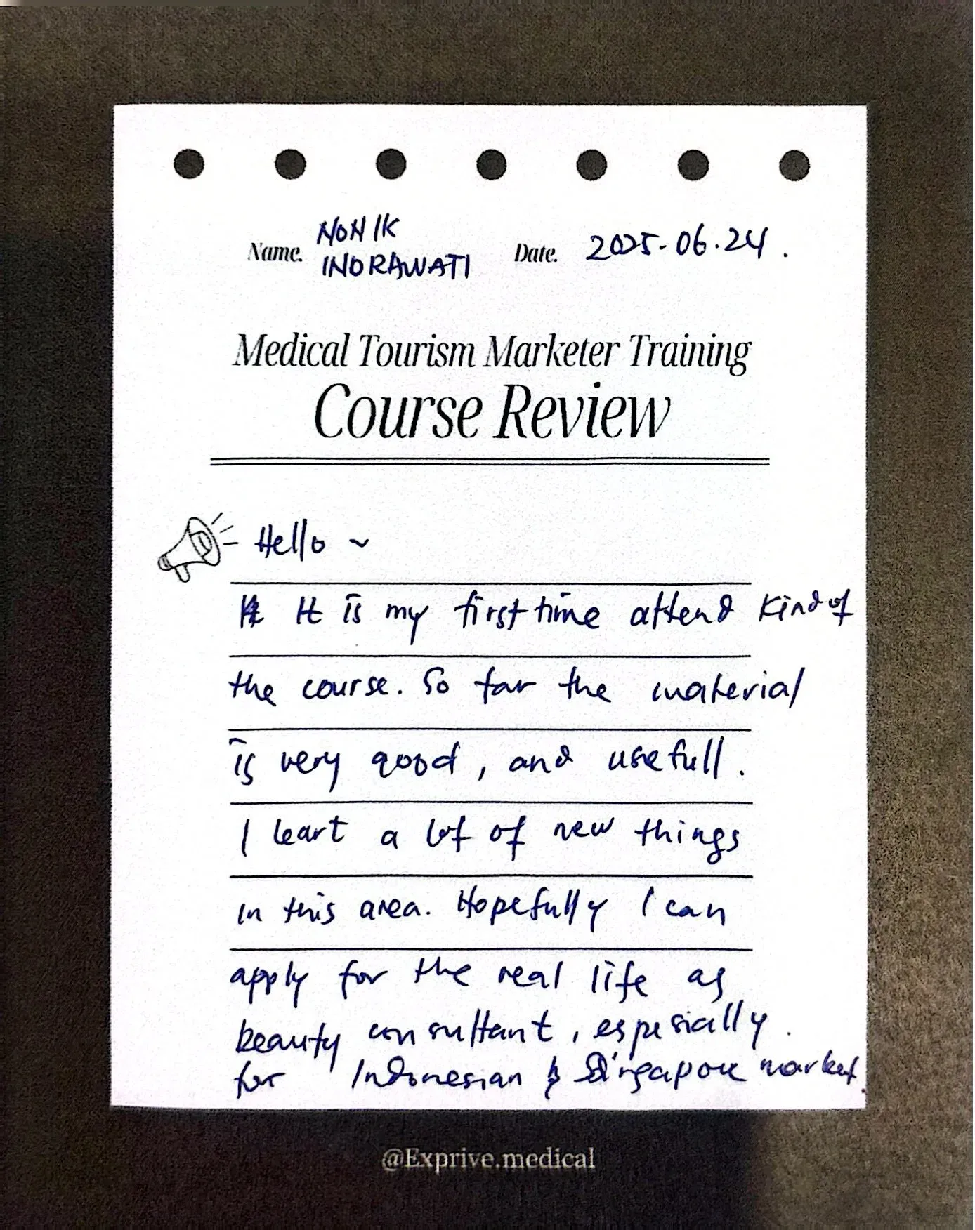 Medical Tourism Marketer Class Medical Tourism Marketer Class