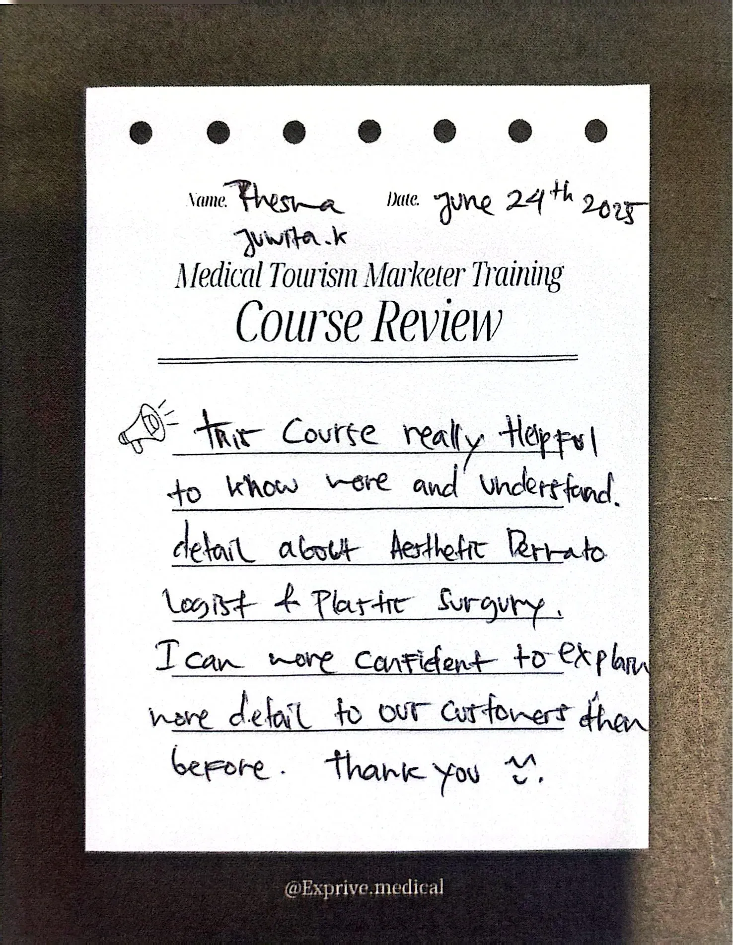 Medical Tourism Marketer Class Medical Tourism Marketer Class