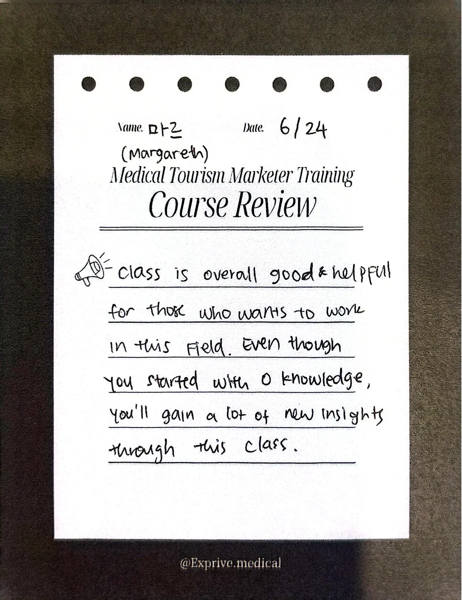 Medical Tourism Marketer Class Medical Tourism Marketer Class