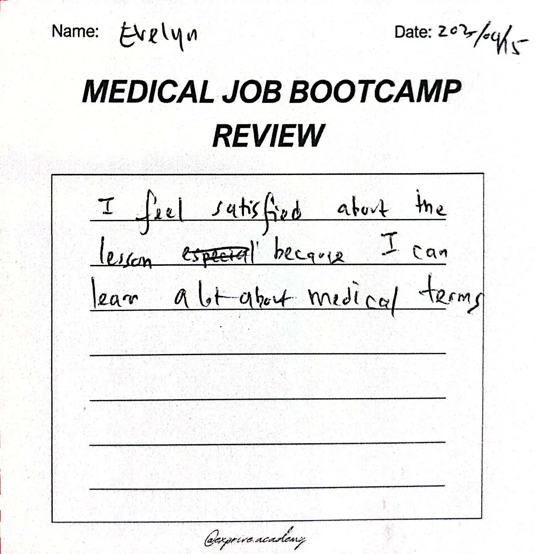 Medical Job bootcamp