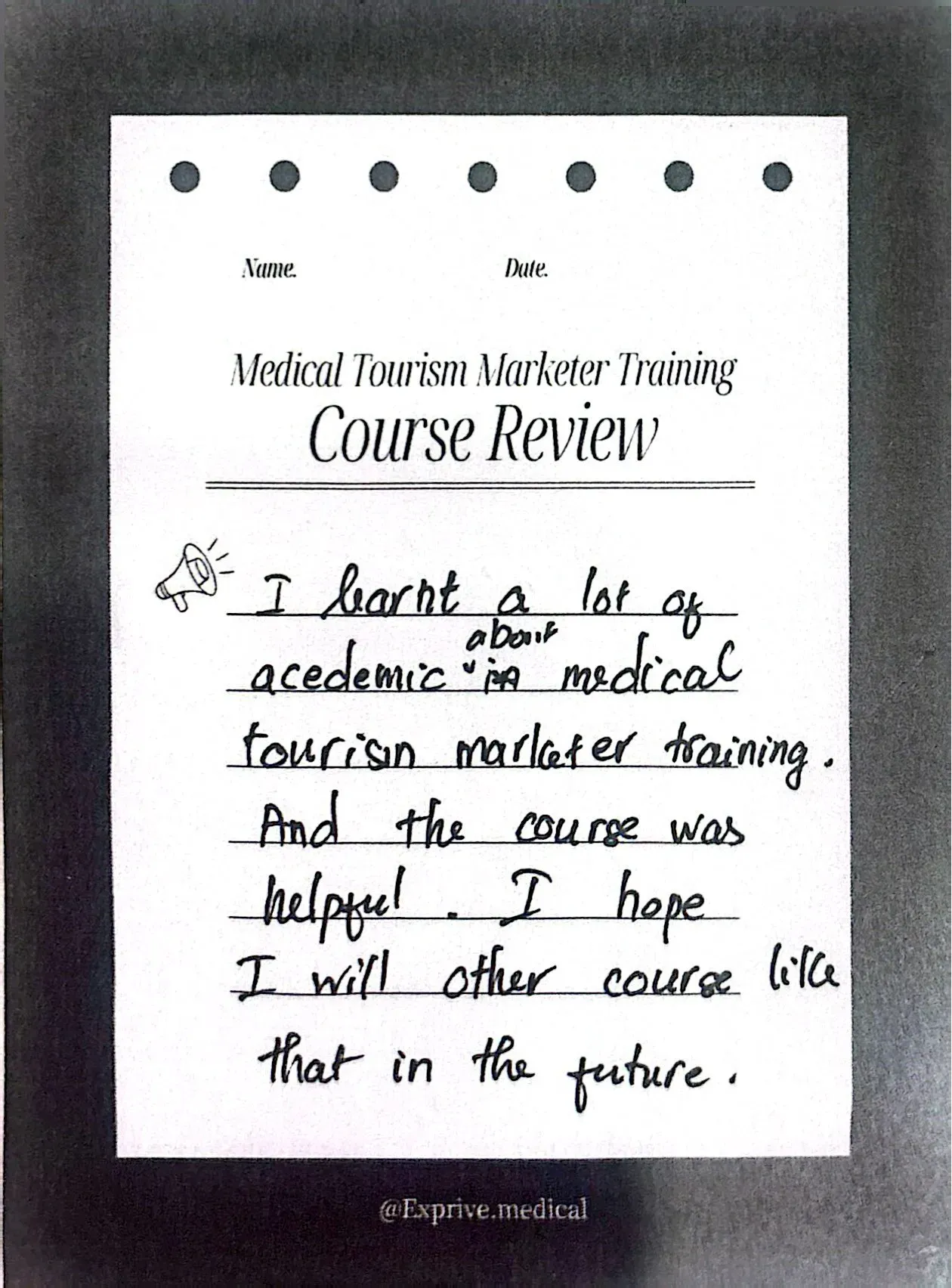 Medical Tourism Marketer Class Medical Tourism Marketer Class