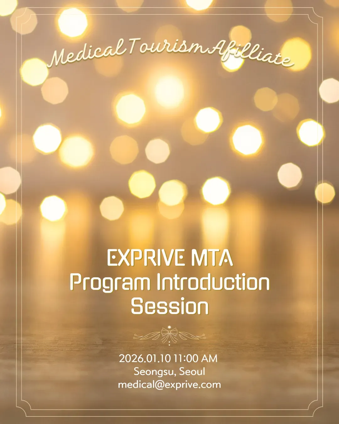  January, 2026 Exprivé MTA (Medical Tourism Affiliate) Program Introduction Session