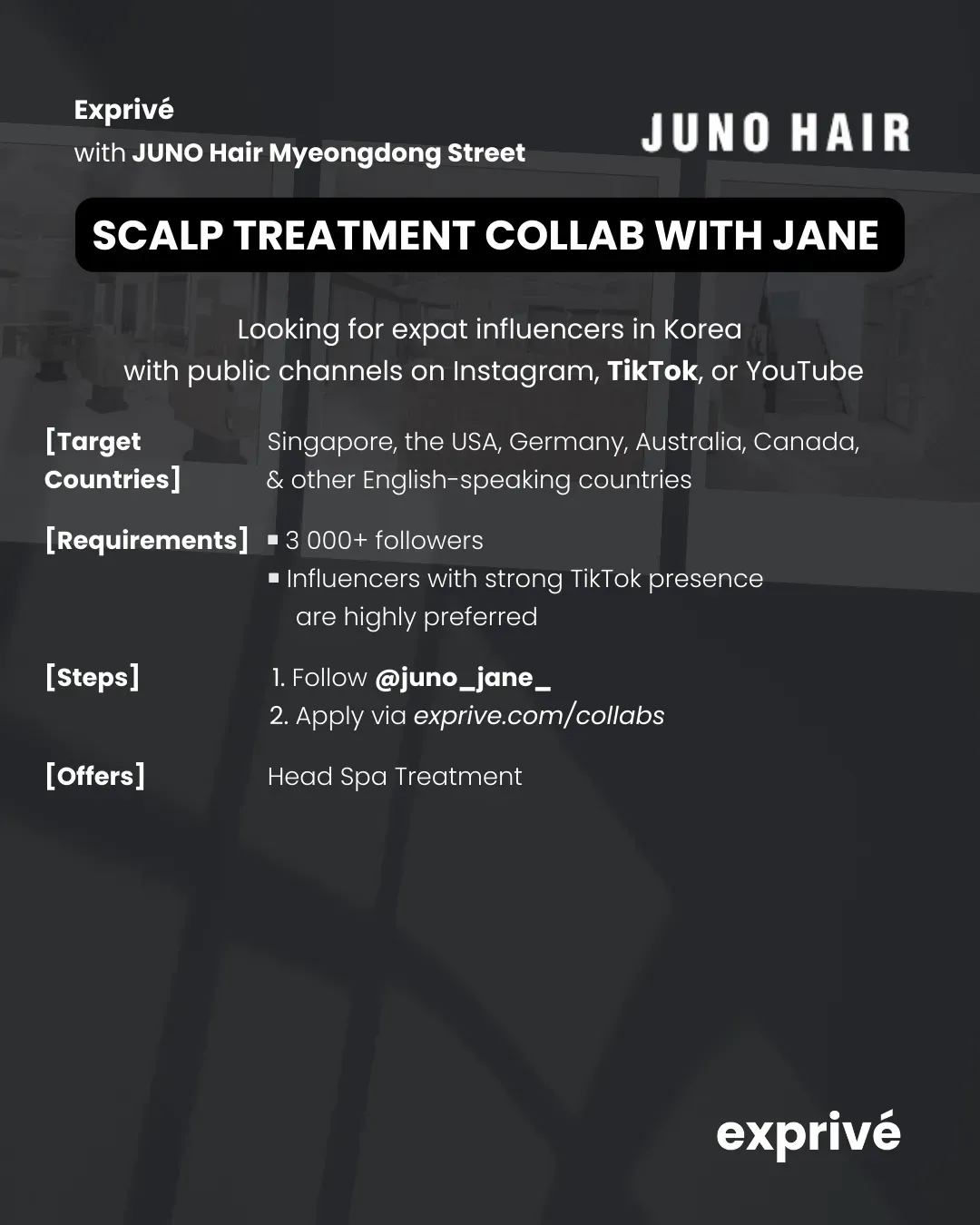 [JUNO Hair] Myeongdong Street Collab