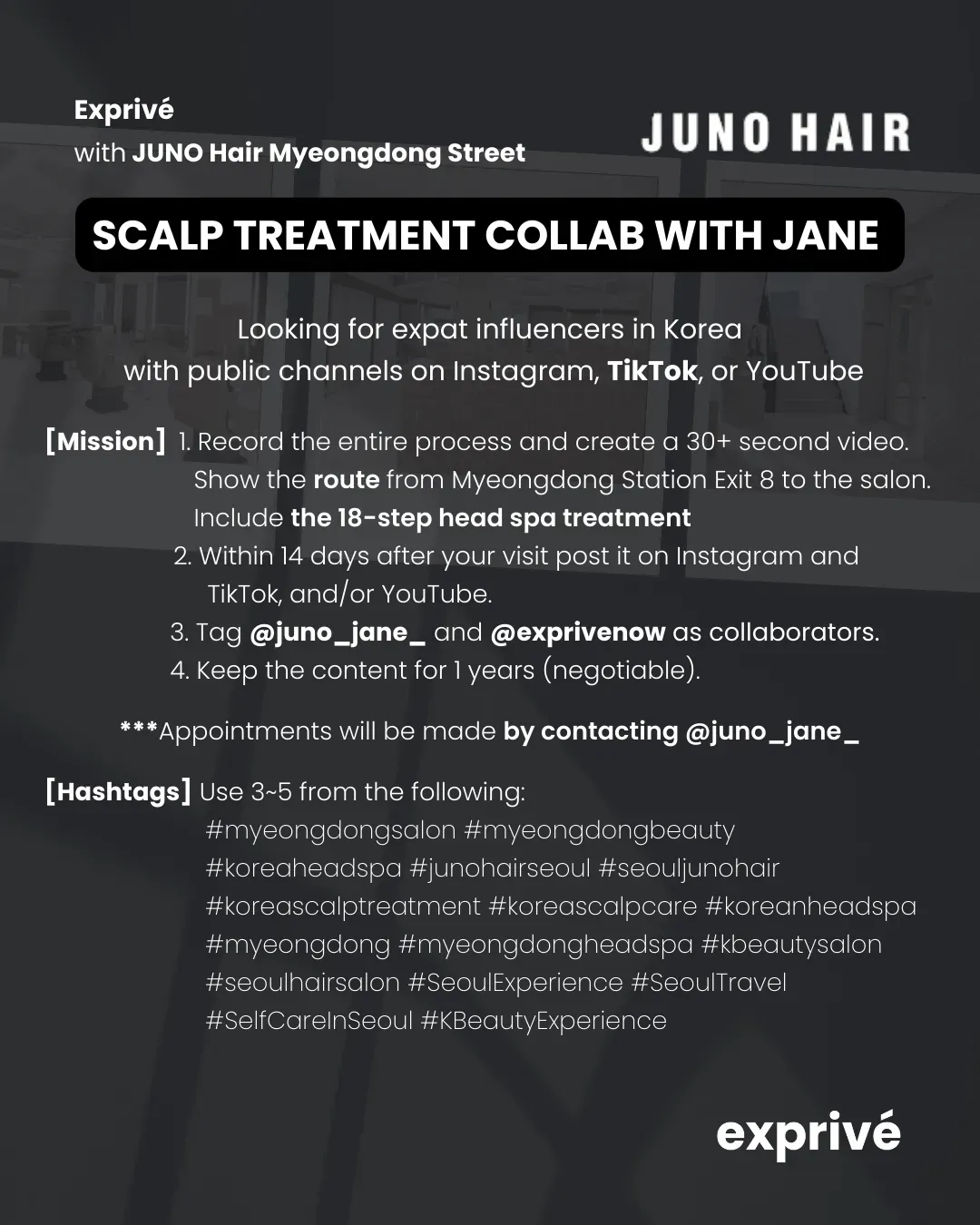 [JUNO Hair] Myeongdong Street Collab