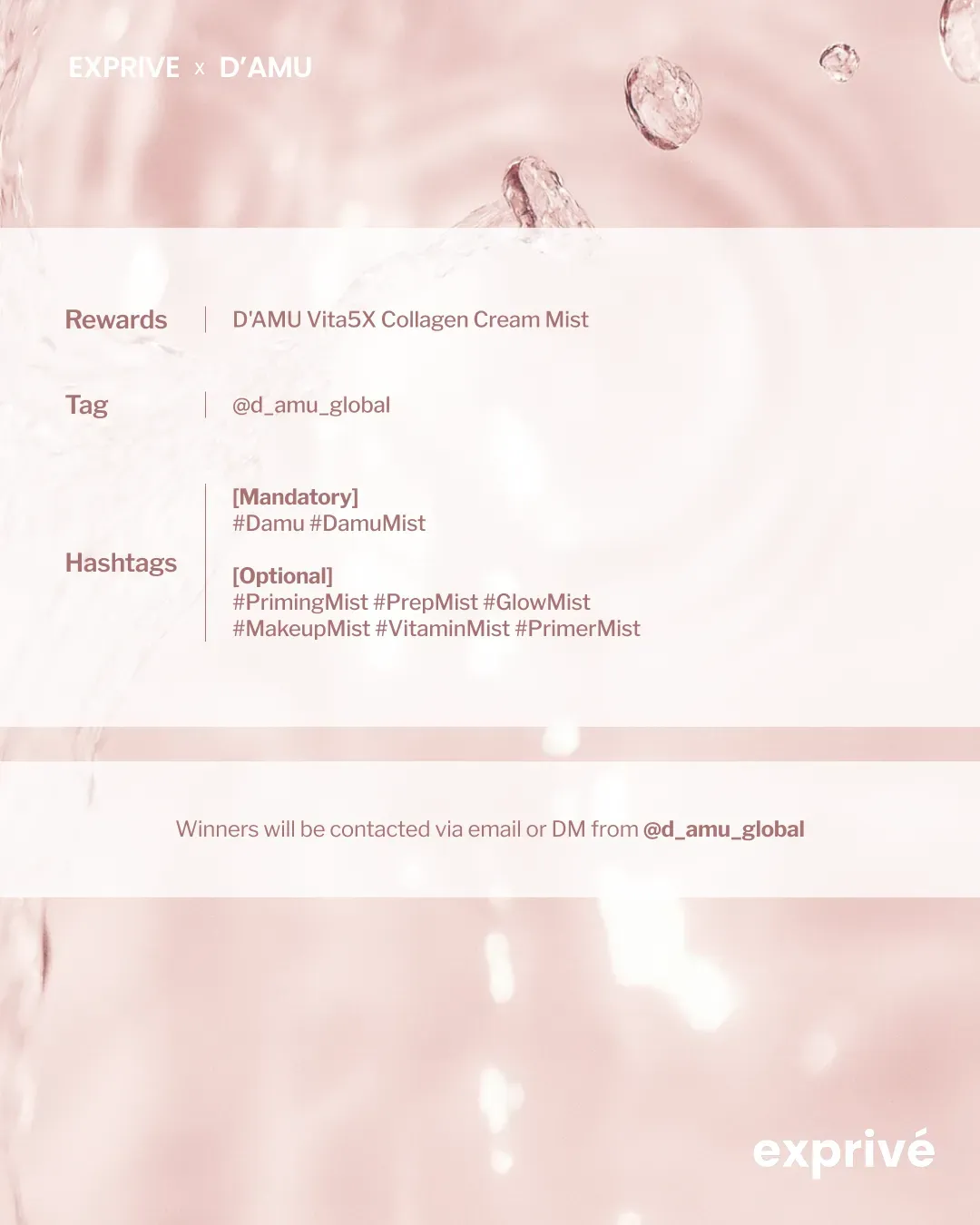 [D'AMU] Collagen Cream Mist 