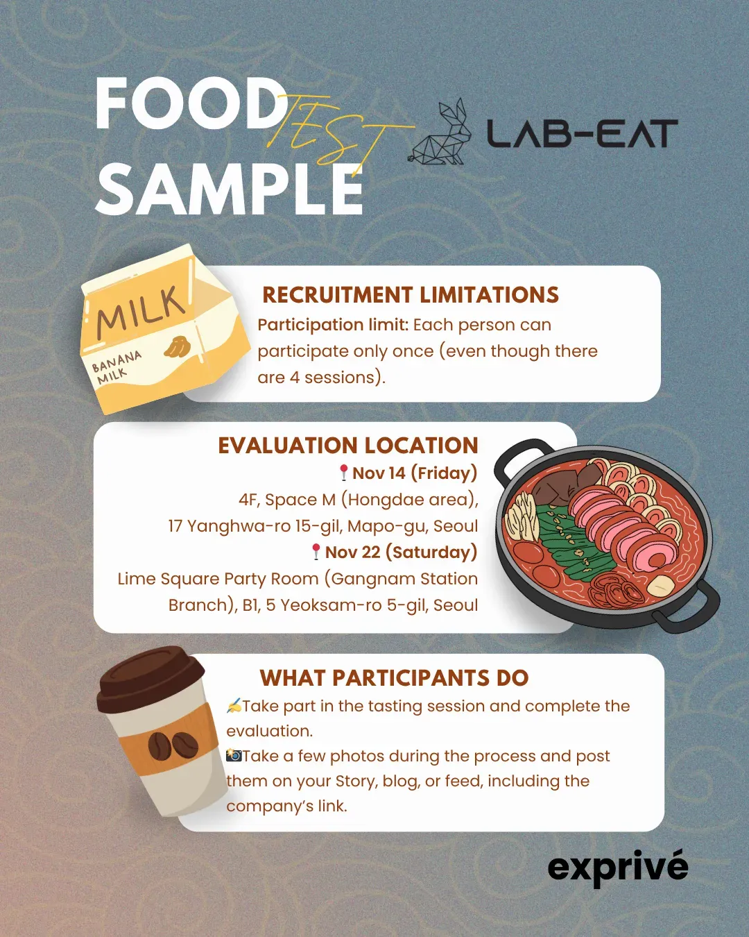 [LAB-EAT] Food Sample Test