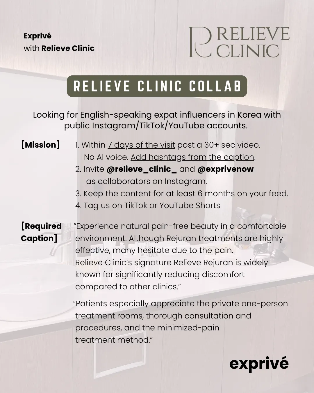 Relieve Clinic collab