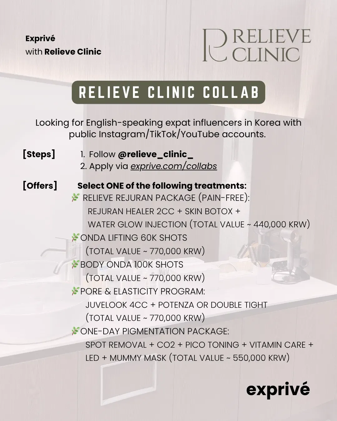 Relieve Clinic collab