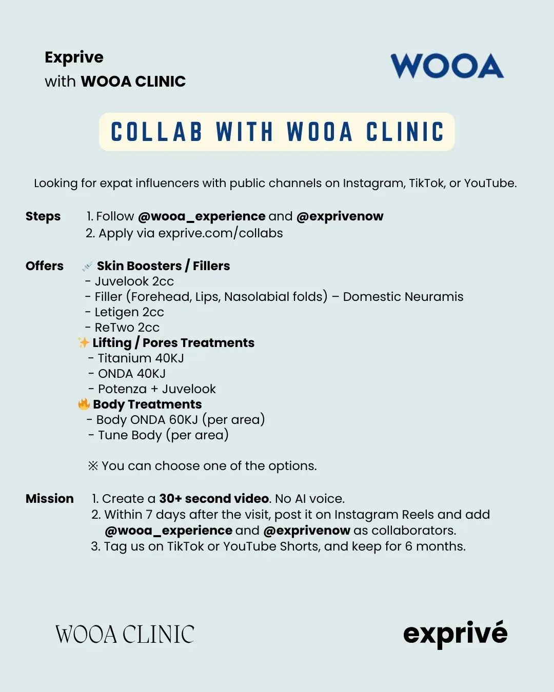 Wooa Beauty Experience Collab