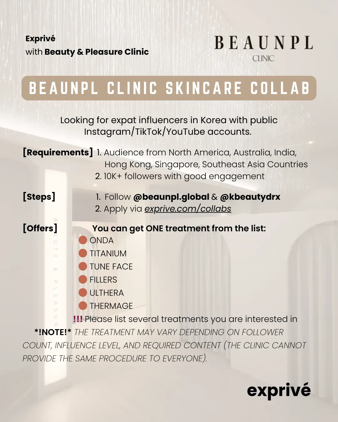 [Beaunpl] Beauty & Pleasure Clinic Collab