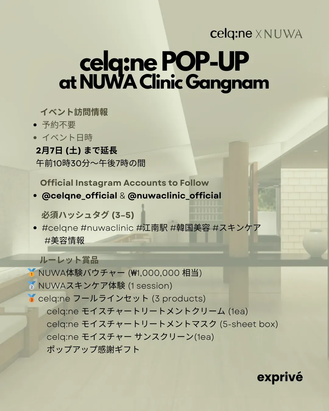 [celq:ne X NUWA]ポップアップ訪問者募集. EXTENDED