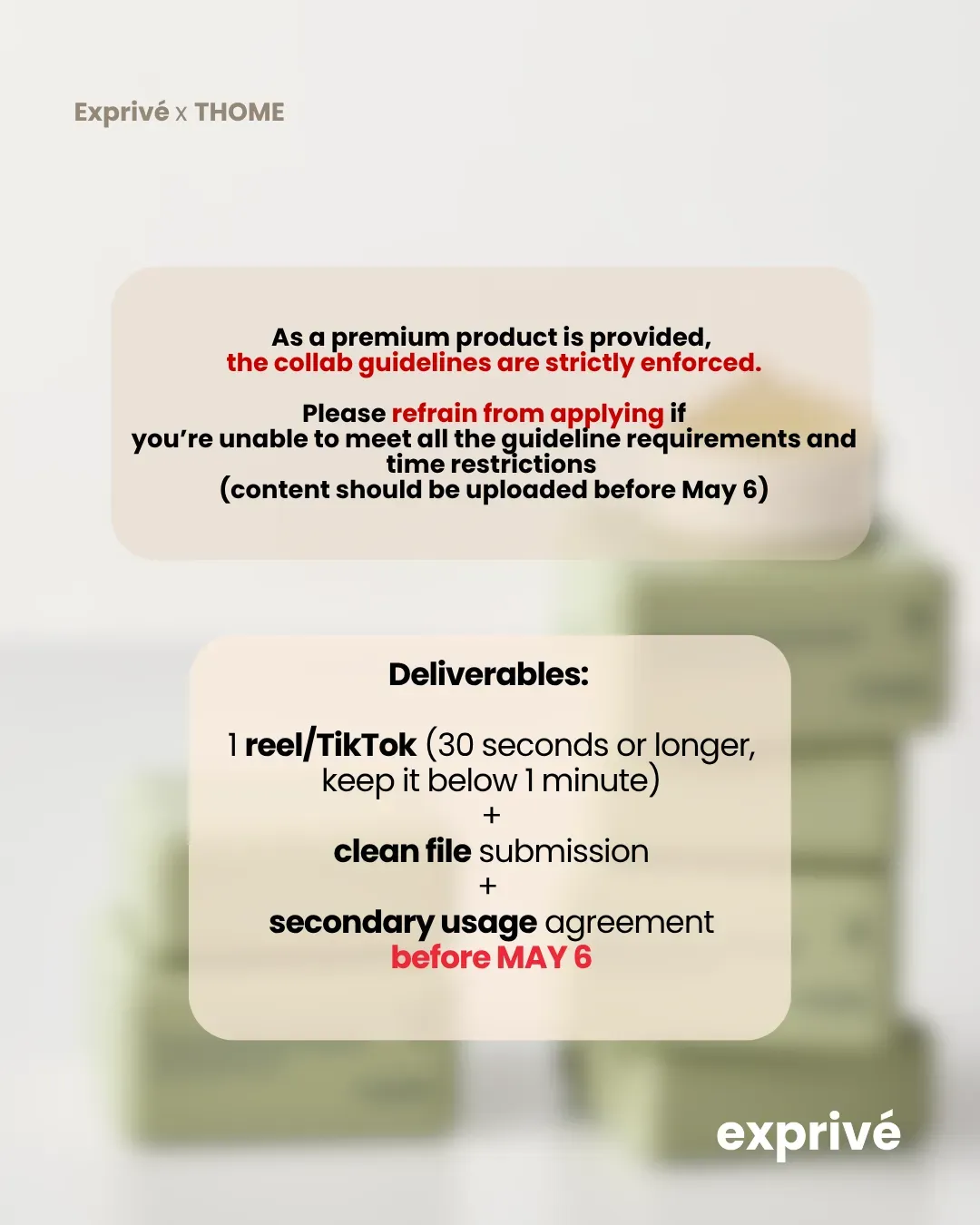 [THOME: TWENTY UP] x Exprivé | exclusive pre-launch beauty device