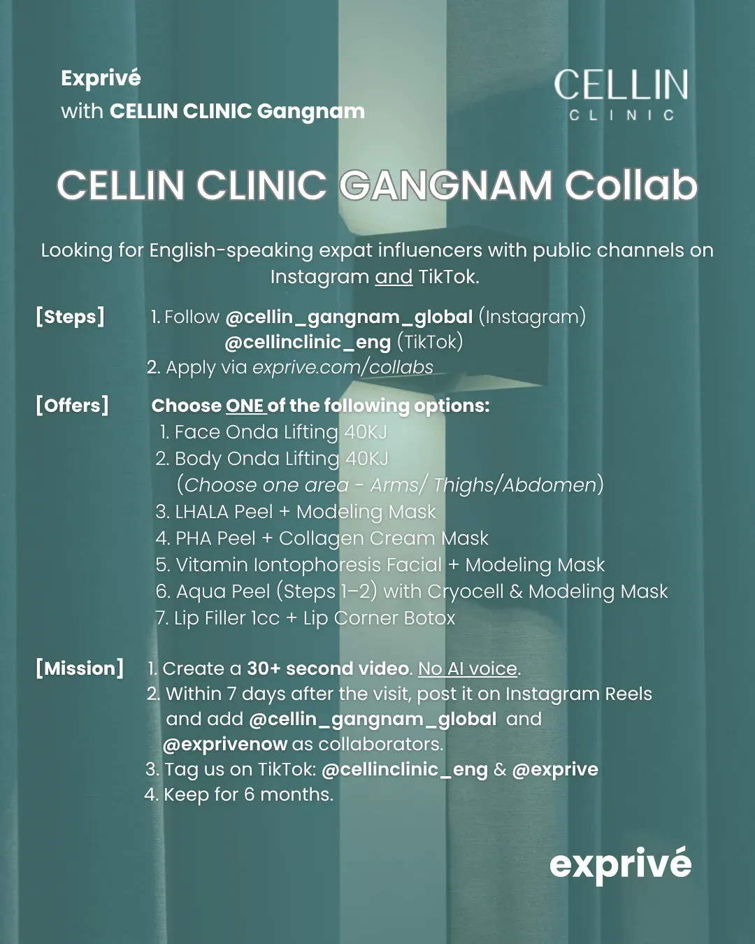 [Cellin Gangnam] Expat Influencers Collab | MAY & JUNE