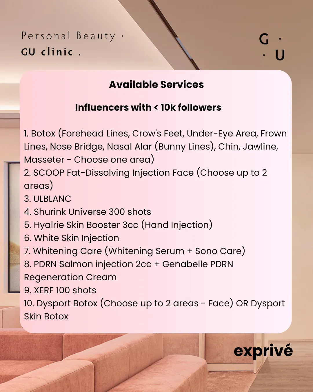 GU CLINIC K-Beauty Influencer Collaboration			