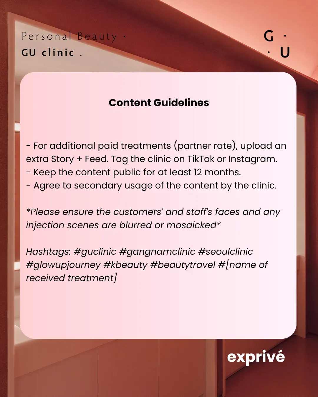GU CLINIC K-Beauty Influencer Collaboration			