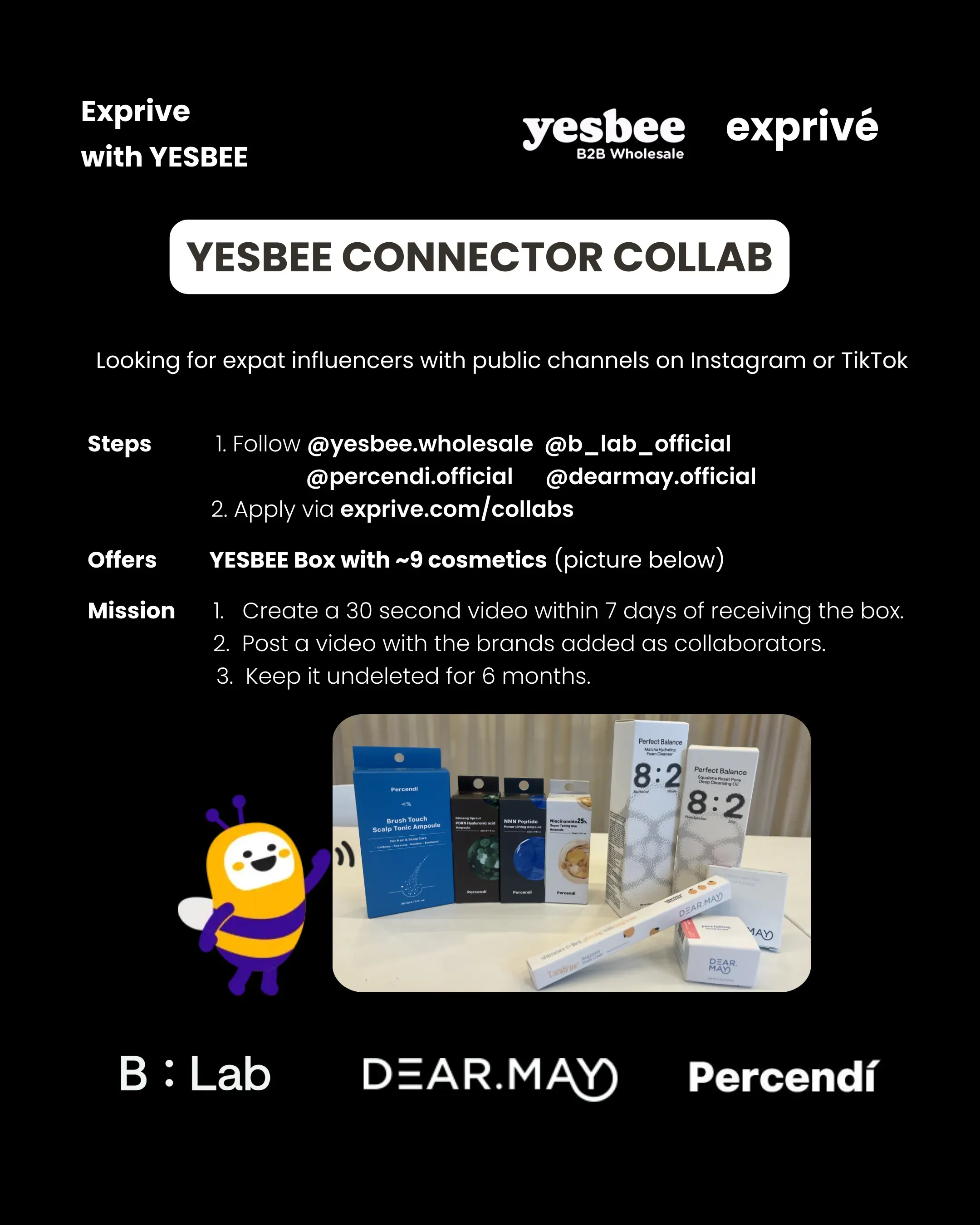 YESBEE Cosmetics Box Collab