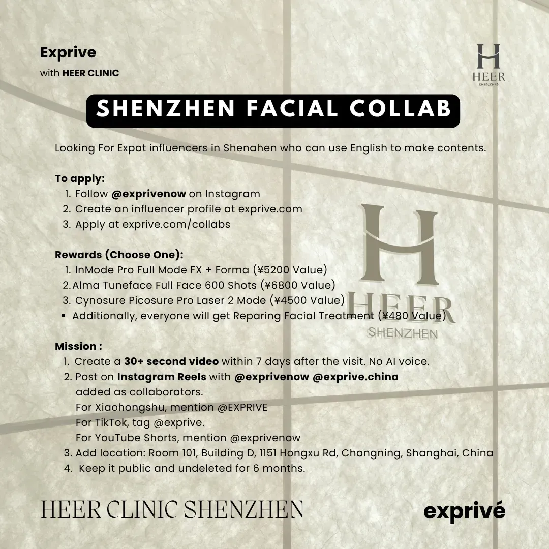 Facial Collab at HEER CLINIC - Shenzhen 