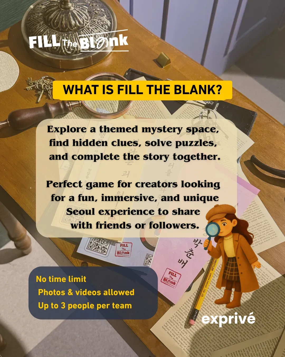 [Fill The Blank] Immersive Mystery Puzzle Game Experience
